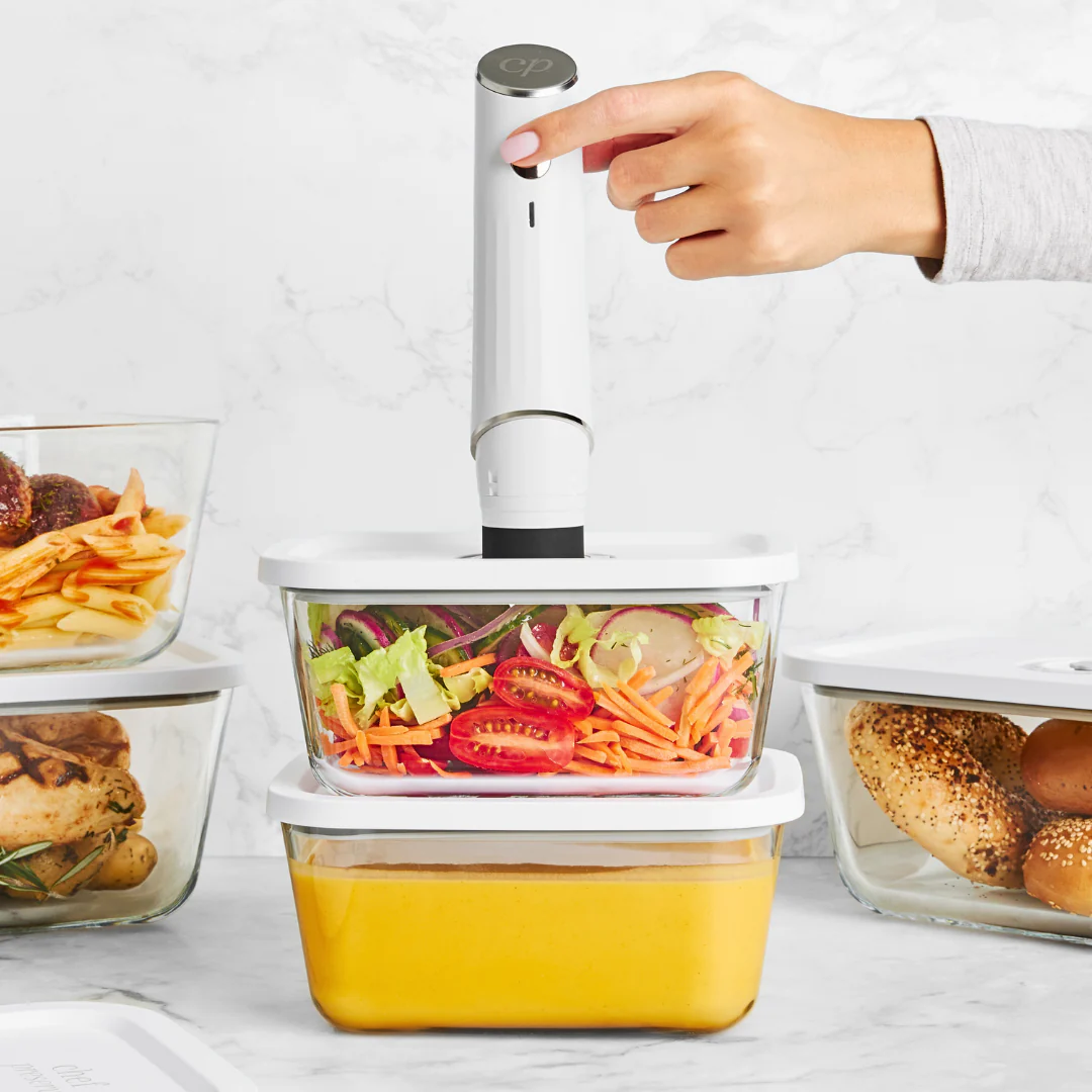 Chef Preserve Meal Prep Glass Vacuum Containers